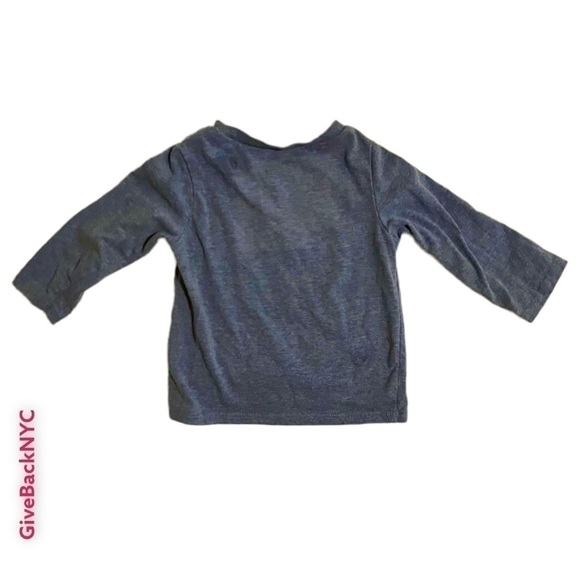 First Impressions Blue Long Sleeve Shirt 12M - Picture 2 of 4